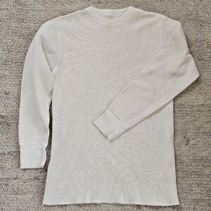 Vintage Thermal Waffle Shirt Cotton